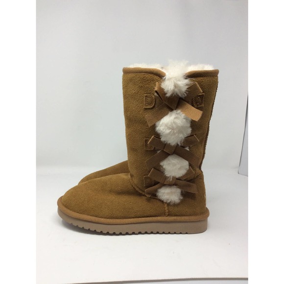 NWOT Koolaburra Camel Mid calf boots faux fur lined in Women size 6 - Picture 8 of 10